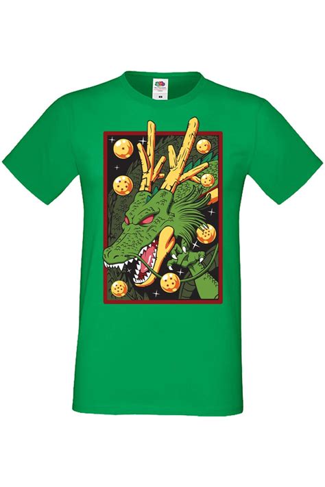 Tricou Barbati Manga Anime Tralala Dragon Ball Z Shenron Verde XL