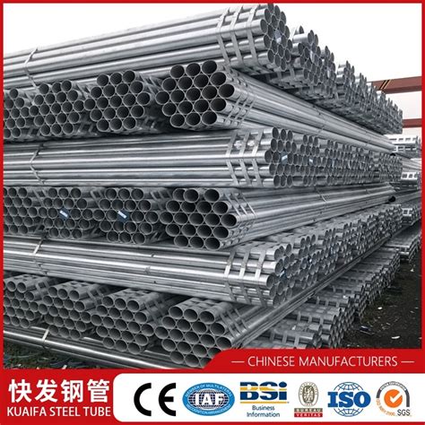 For Greenhouse Q235 Q345 Round Welded Hot Galvanized Steel Pipe Tube