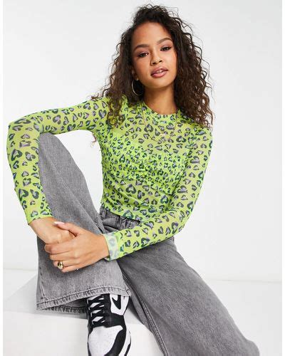 Green Urban Revivo Tops For Women Lyst