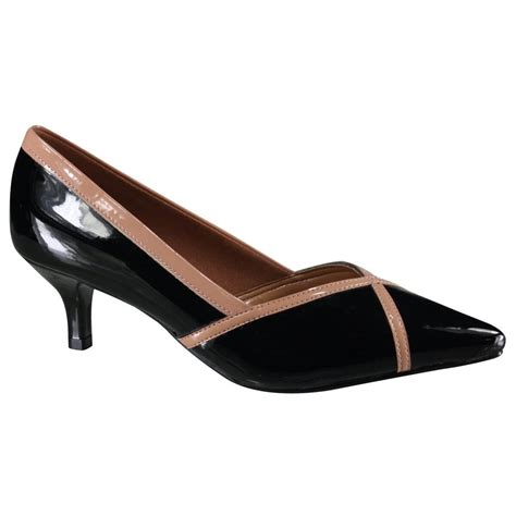 Sapato Feminino Scarpin Vizzano 1122 856 13488 57591 Preto Nude