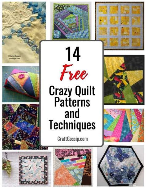 14 Free Crazy Quilt Patterns and Techniques – Quilting