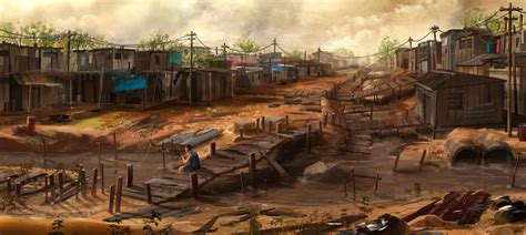 Shanty Town By Joakimolofsson On Deviantart Shanty Town Fantasy