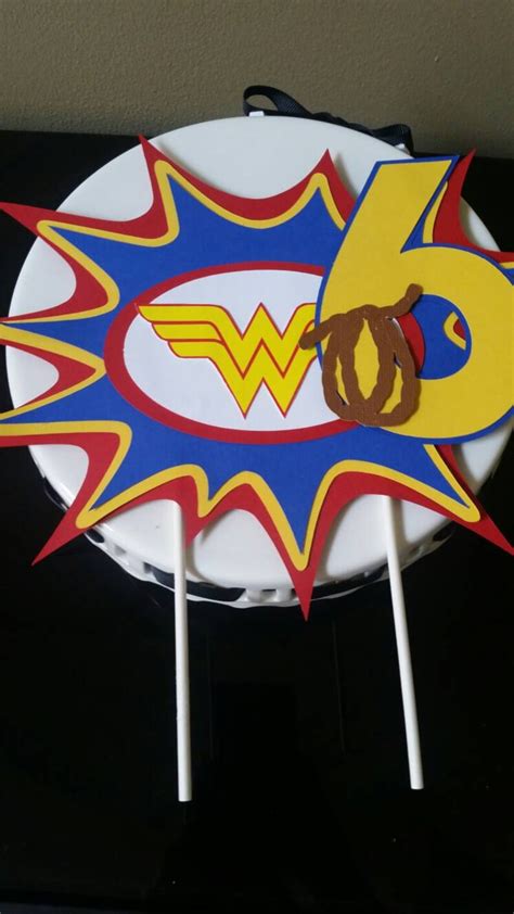 Wonder Woman Cake Topper Wonder Woman Cake Decor Wonder Etsy