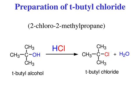 Tert Butyl Alcohol Reaction