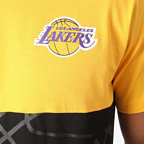 New Era Tee Shirt NBA Large OTL Los Angeles Lakers 12487534 Jaune