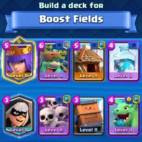 BEST Boost Fields Challenge Deck In Clash Royale NEW