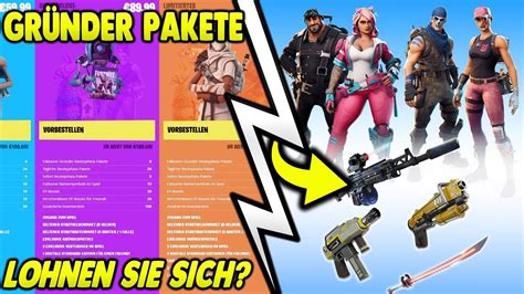 GRÜNDER PAKETE SIND DA GRÜNDER WAFFEN HELDEN FORTNITE RETTE