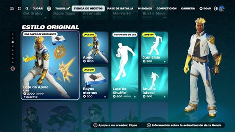 Tienda Battle Royale Skin Apolo Alertas Salvar El Mundo Pavos