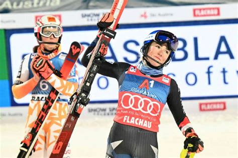 Emotional Mikaela Shiffrin Edges Petra Vhlova In Floodlit Slalom At