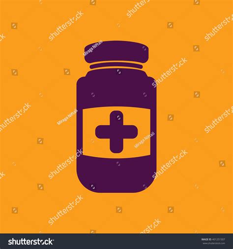 Medicine Bottle Icon Stock Vector Royalty Free 401251507 Shutterstock