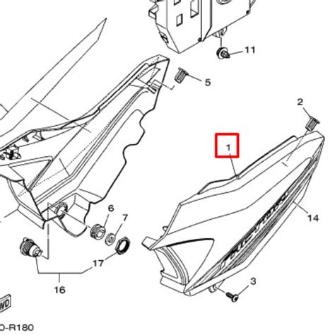 Tampa Lateral Esquerda Original Factor Yamaha Original Tra O