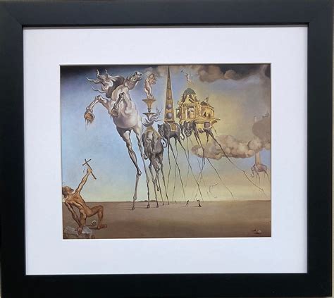 Salvador Dali The Temptation Of Saint Anthony Framed Art Surreal