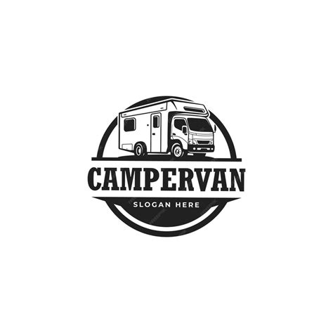 Premium Vector Campervan Truck Logo Design Vector