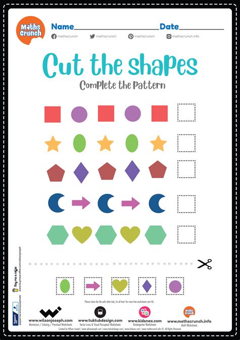 Cut Out The Shapes Worksheets Worksheets Day