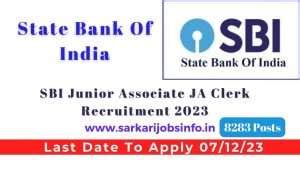 Sbi Junior Associate Ja Clerk Recruitment Apply Online For