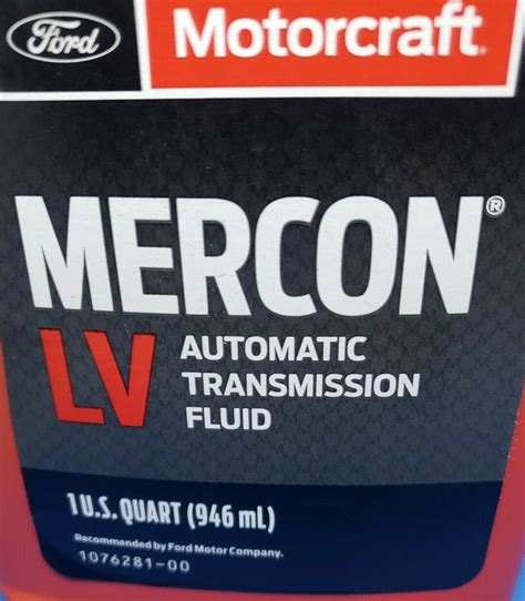 Oem Ford Mercon Lv Automatic Transmission Fluid Quart Genuine Xt