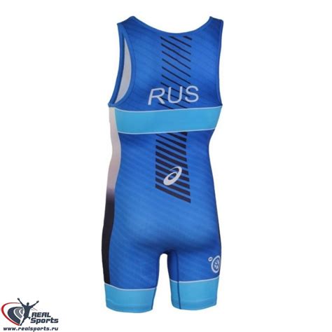 Купить Трико борцовское asics RUSSIA WRESTLING SINGLET 2081A022 0045 по ...