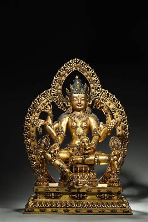 At Auction A Gilding Copper Buddha Statue