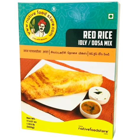 Native Food Red Rice Idly Dosa Mix 500 Gr Geenaardappels Nl