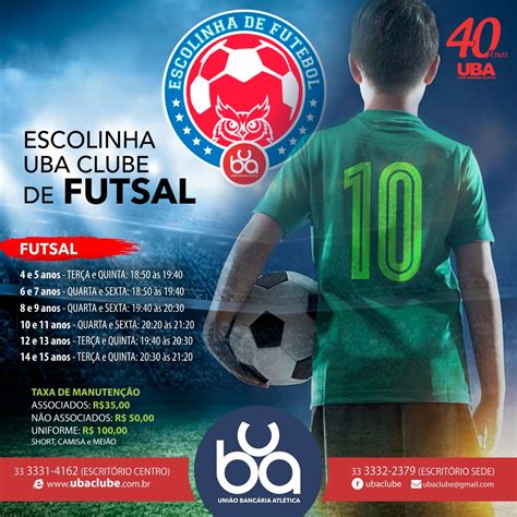 Escolinha de futsal U B A União Bancária Atlética