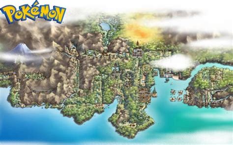 Full Pokemon World Map All Regions