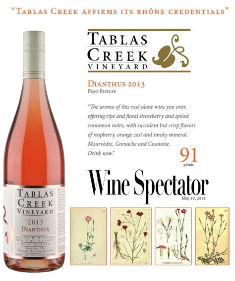 Tablas Creek Vineyard Dianthus Points Wine Spectator