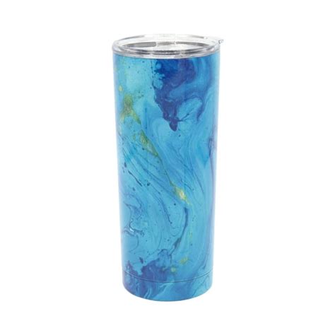 Built 20 Ounce Double Wall Stainless Steel Tumbler In Jade Marble