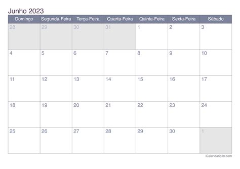 Plantilla Para Calendario 2023 Con Feriados Junho Brasil IMAGESEE