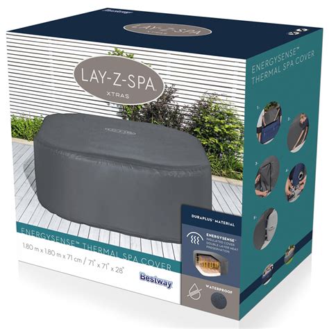 Lay Z Spa EnergySense Square Thermal Hot Tub Cover X X Cm Homebase