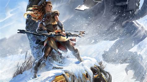 Aloy In Action HD Wallpaper From Horizon Zero Dawn