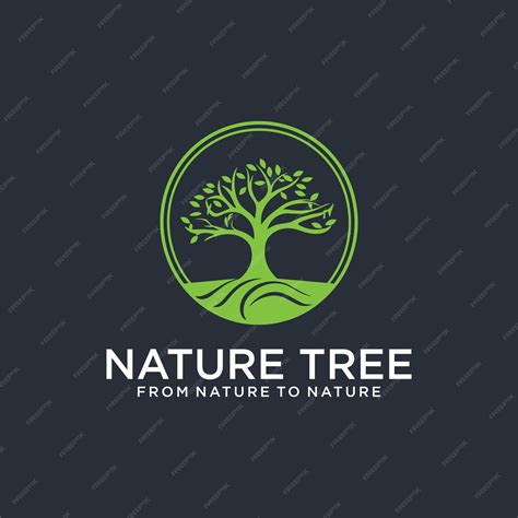 Premium Vector Nature Tree Vintage Logo Design