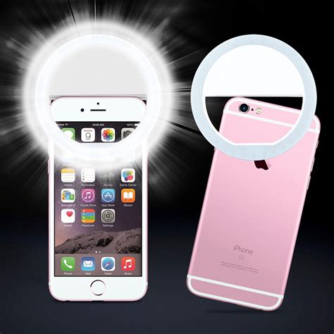 Clip On 33 Led Ring Selfie Light Rechargeable For Phone