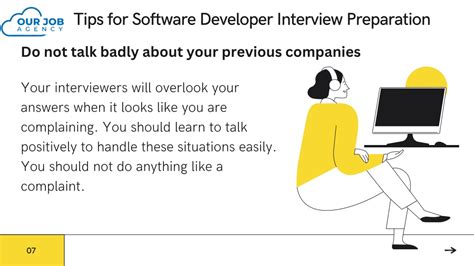 Ppt Tips For A Software Developer Job Interview Powerpoint