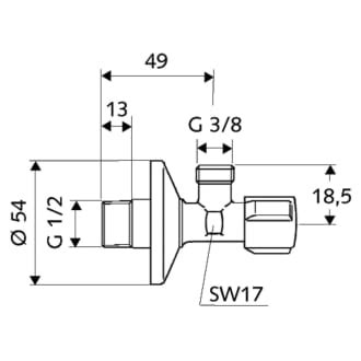 Schell Comfort Eckventil Mit Regulierungsfunktion Megabad