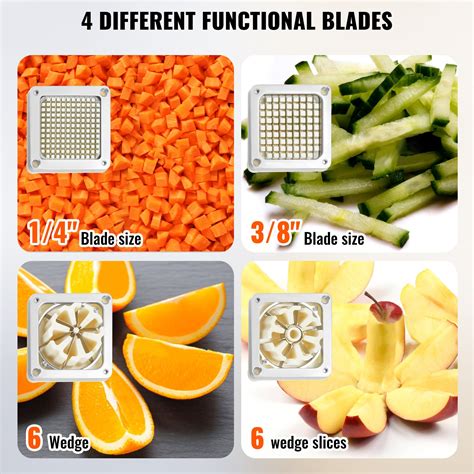 Vevor Vevor Commercial Vegetable Dicer Vegetable Chopper 4 Blades