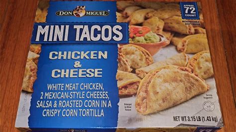 Costco Sale Item Review Don Miguel Mini Tacos Chicken Cheese Taste