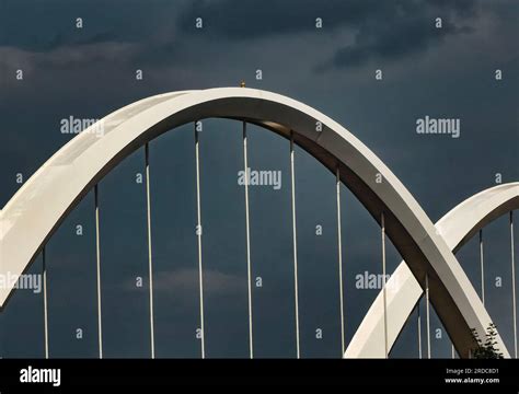 Spans Of A Modern Bridge Stock Photo Alamy