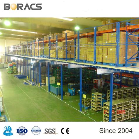 Industrial Heavy Duty Multi Tier Warehouse Rack Steel Mezzanine Floor