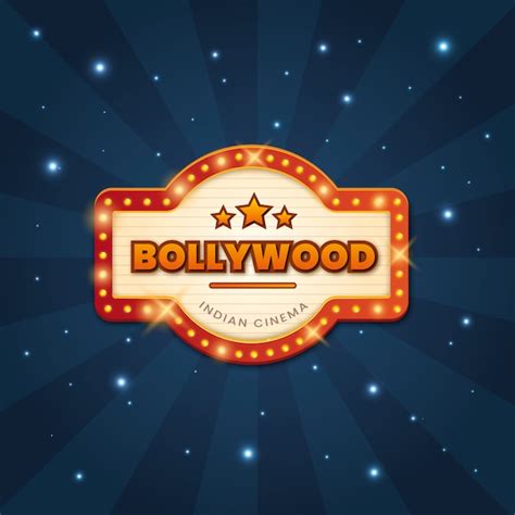 Free Vector Realistic Bollywood Cinema Sign