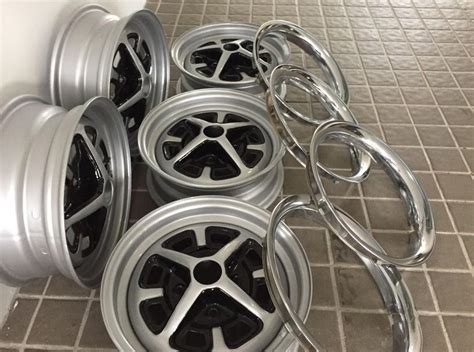 Clsssic Mgb Original 14 Rostyle Wheels Set Of 5 Car Accessories Tyres And Rims On Carousell