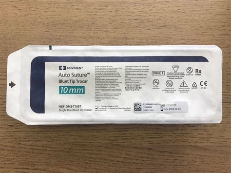 New Covidien Oms T10bt Auto Suture Blunt Tip Trocar 10mm Disposables