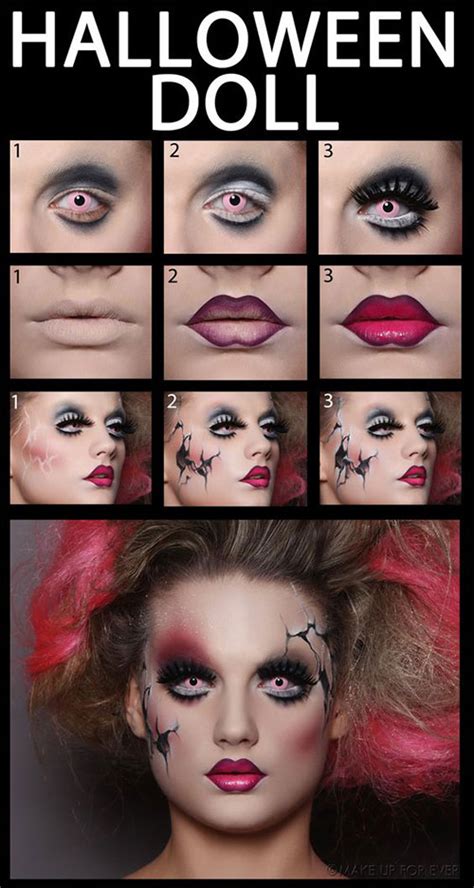 15 Simple Step By Step Halloween Face Makeup Tutorials For Learners 2018 Idea Halloween