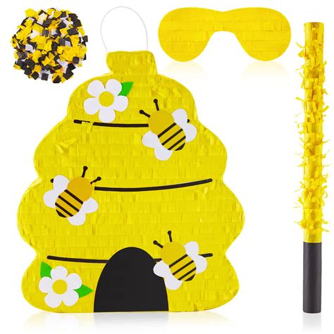 Beehive Gender Reveal Pinata Beehive Themed Party Pinata With Blindfold