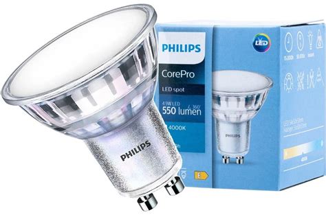 Philips Żarówka Led Gu10 Corepro Ledspot 4 9w 550lm 120 ° Barwa