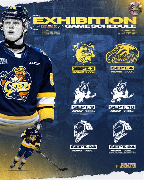 2022-23 ERIE OTTERS PRESEASON SCHEDULE UNVEILED – Erie Otters