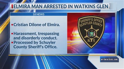 Elmira Man Arrested For Harassment After Watkins Glen Altercation Youtube