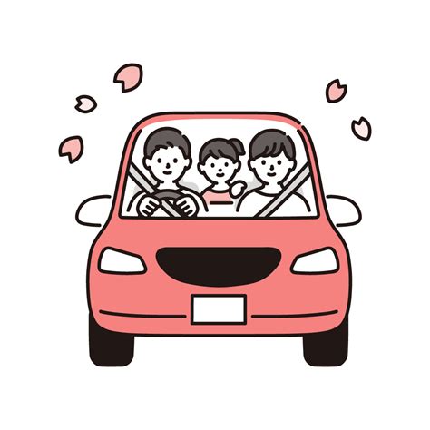 ドライブのイラスト｜商用可・フリーイラスト素材｜ソコスト