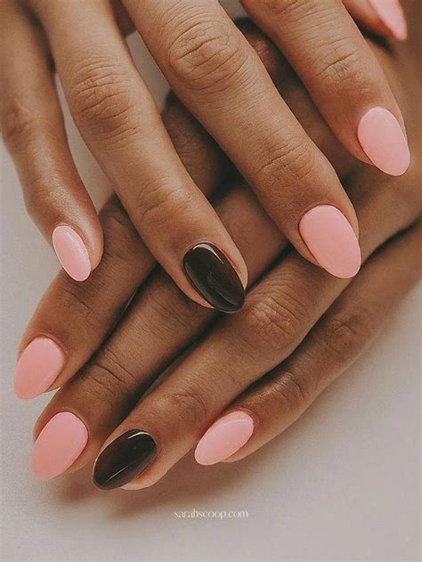 35 Pink And Brown Nail Design Ideas