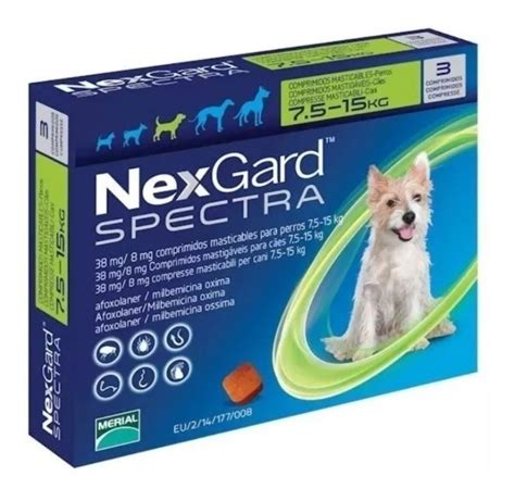 NEXGARD SPECTRA 7 6 A 15 KG 3 TABLETE MERIAL Empório dos Animais