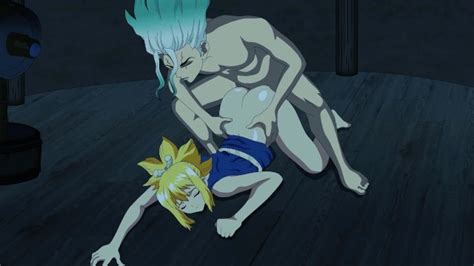 Senku And Kohaku Have Rough Sex In The Observatory He Cums Inside Dr Stone Henta